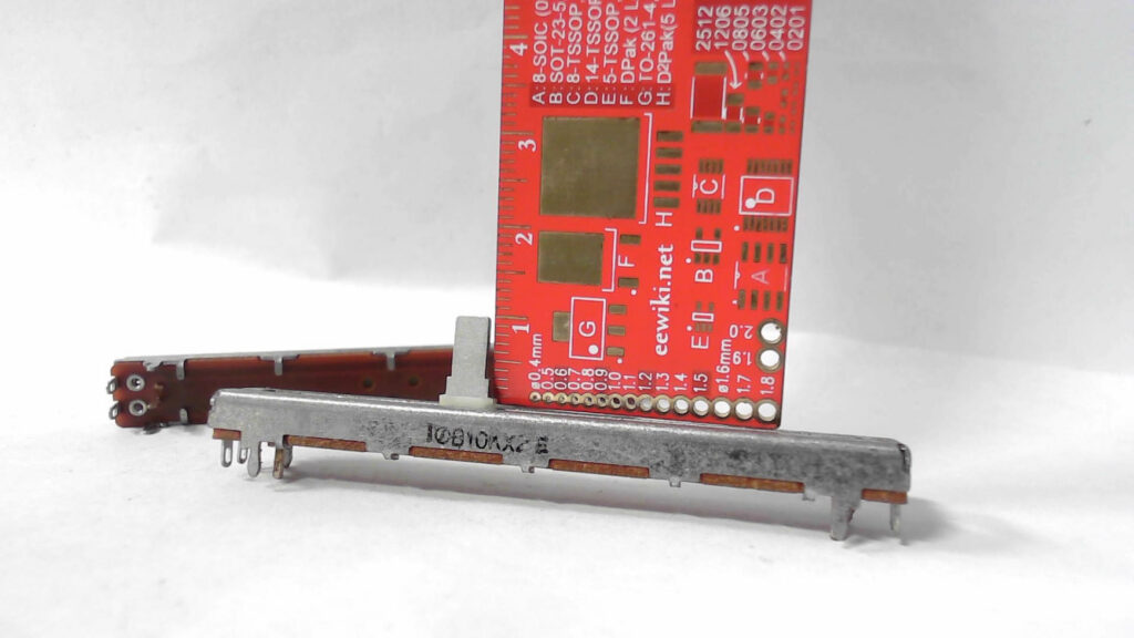 10KB X 2 Slider, 60mm travel, Metal