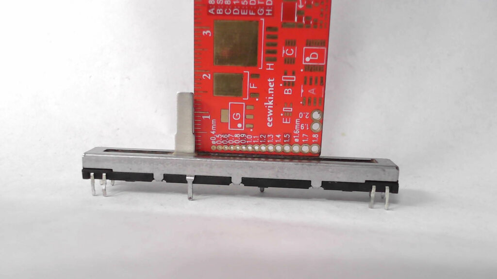 10KB Stereo Slider, 60mm Travel, Metal