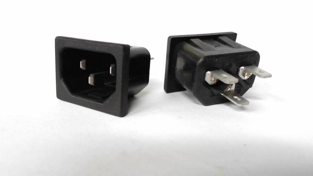 AC Inlet, Panel Mount, Snap In
