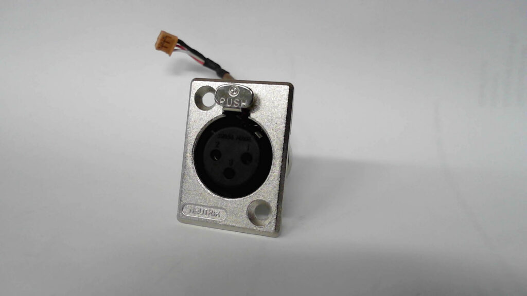 XLR Female Panel Mount w/ Locking Tab