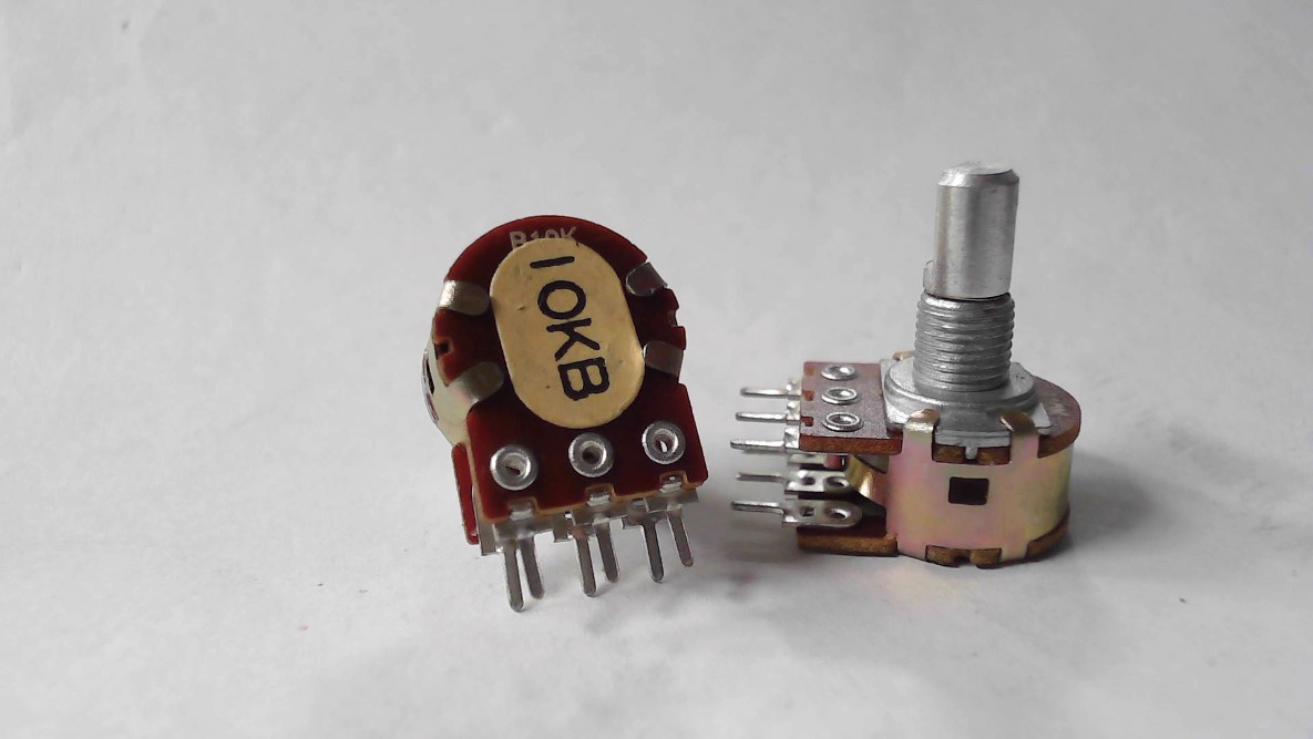 10KB Dual, Metal D-Shaft, 15mm