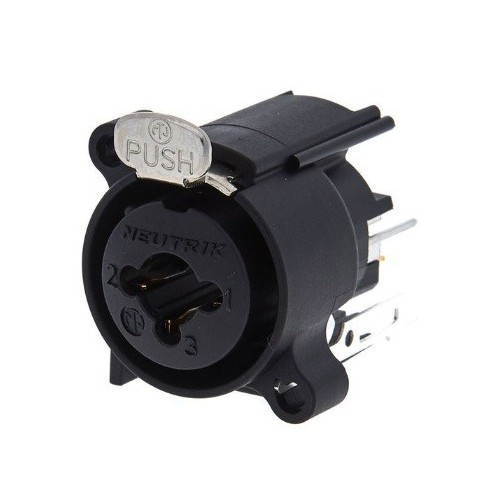 1/4" XLR Combo Jack, Vertical, Round Top