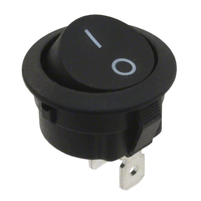 SWITCH ROCKER, SPST, ROUND
