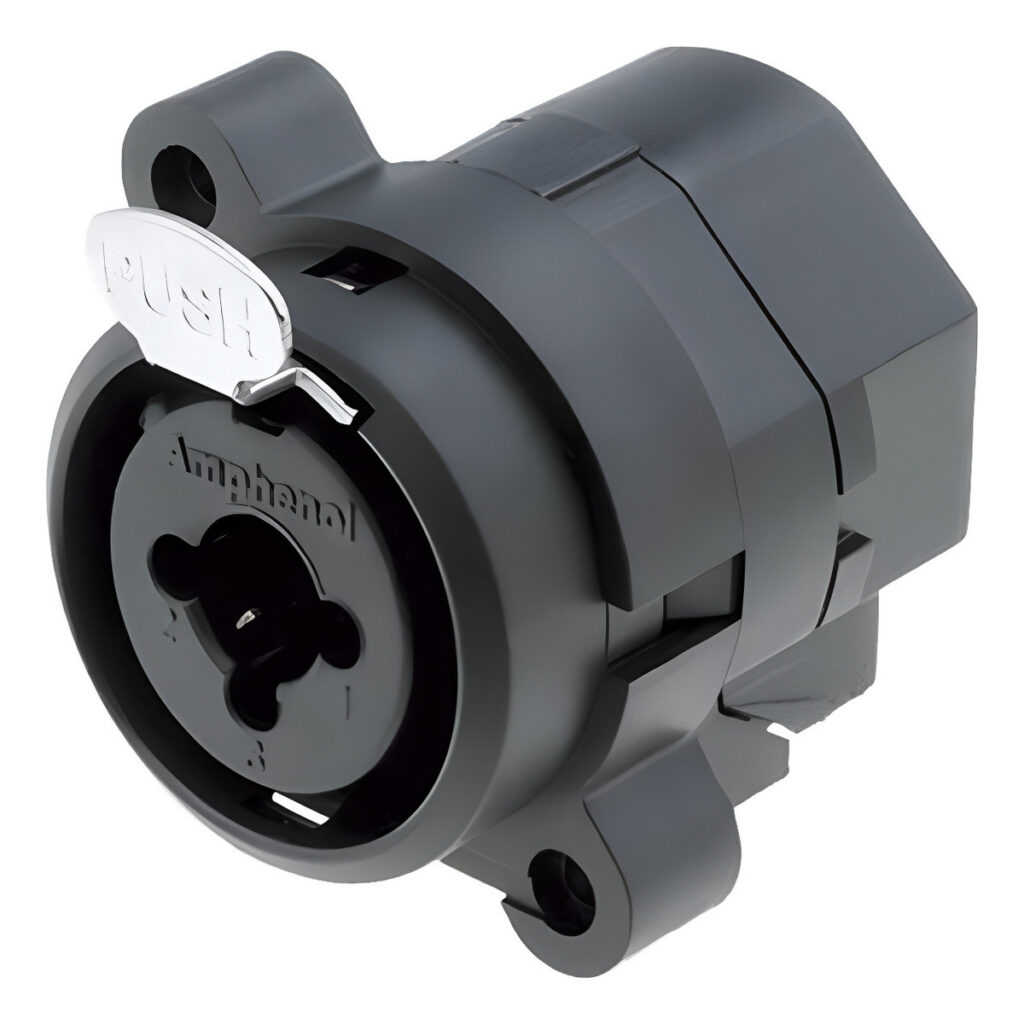 XLR 1/4" Combo Jack, Vertical, Locking Tab