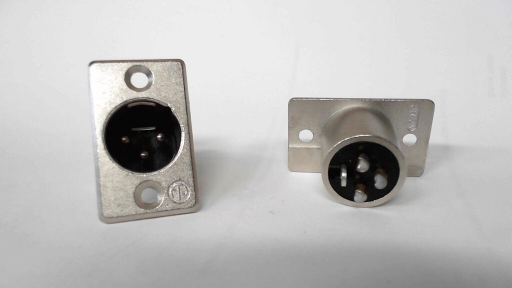 XLR, Male, Panel Mount